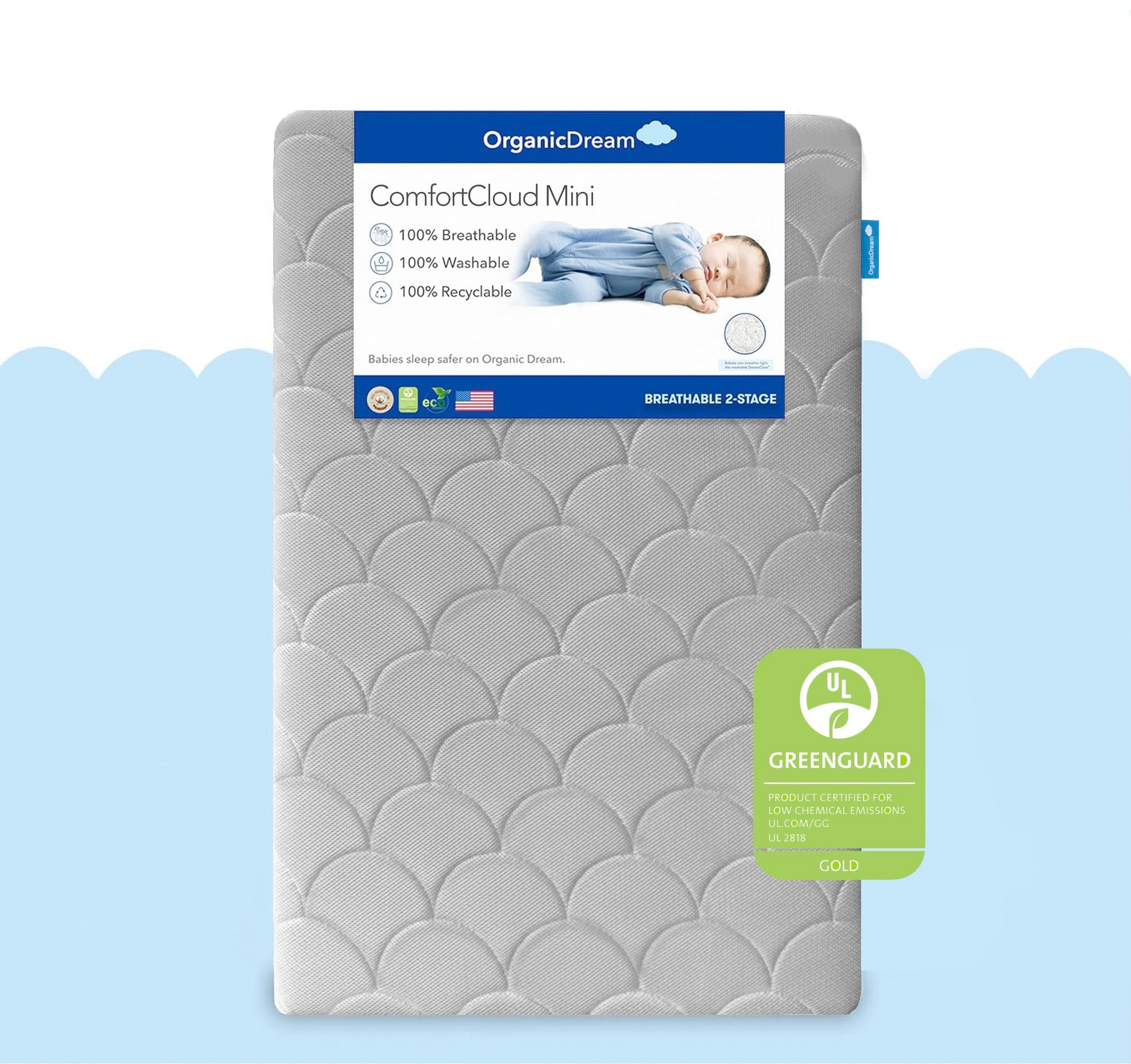 Graco Crib TTUHYWXI Mattress Protector Sheets Fitted Waterproof - Main Image