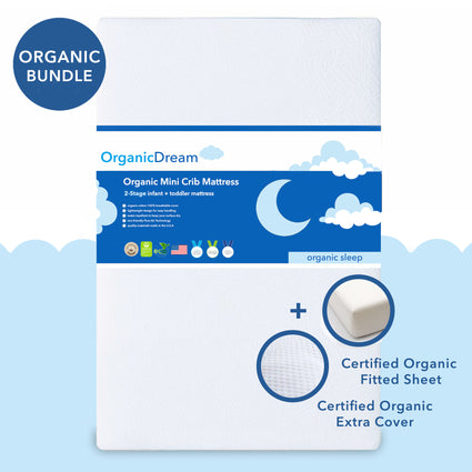 Organic Cotton Mini 2-Stage Mattress 3-Piece Set