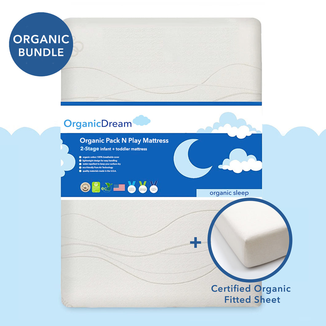Pack Play 2-Piece Mattress Bundle Organic Dream®