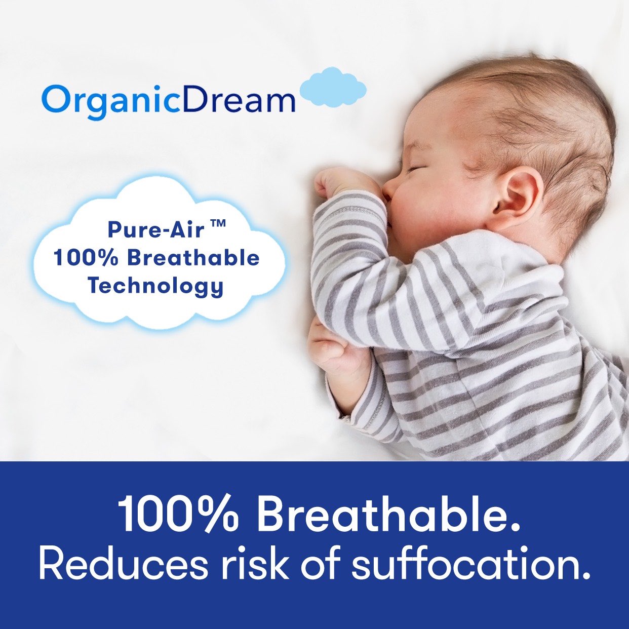 Organic Cotton Dual-Sided Crib Mattress, 2-Stage Premium Memory Foam  CertiPUR-US Hypoallergenic Baby Mattress, Firm Support For infant Cooling  Gel for Toddler Waterproof Washable Cover 